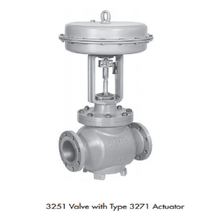 ANSI Version Alloy Steel Electric Control Valve 3251 Series With Valve Positioner
