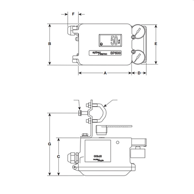 Positioner pneumático esperto do Positioner EP500 da válvula de Spirax Sarco eletro