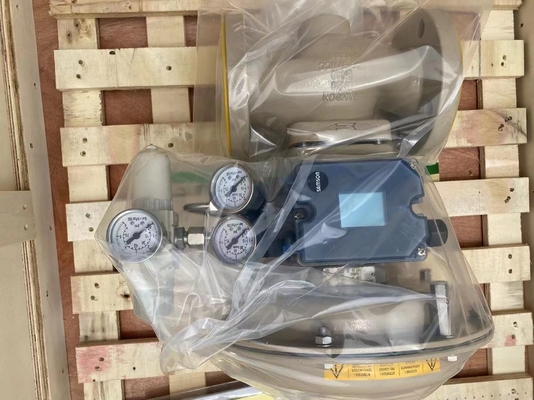 Válvula de globo de Samson Control Valves 3241 com os 3277 3725 do Positioner 4708 reguladores do atuador pneumático e