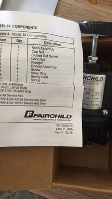 Modelo de Rotork Fairchild regulador pneumático da precisão de 10 séries para Fisher Valve Body Actuator