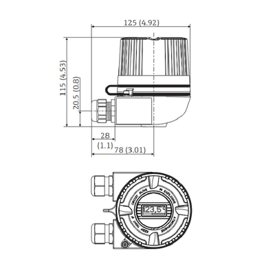 Transmissor TMT72 TMT162 TMT142B TMT82 da temperatura de Endress Hauser ITEMP