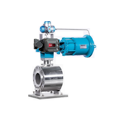 Válvula de controle giratória com o regulador do filtro de Fisher 67CFR do Positioner da válvula de Fisher DVC6200