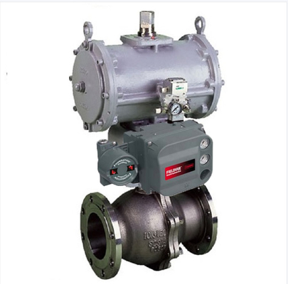 Válvula de controle KOSO 310K com o atuador pneumático do Positioner 6300RC de Fisher DVC6200