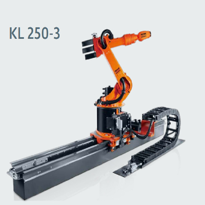 Trilho de solda/Palletizing do robô industrial da linha central de KUKA KR600 R2830 6 do robô KL4000 da trilha