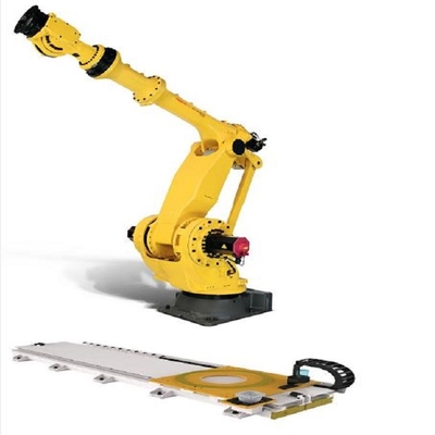 Picareta do braço do robô de Fanuc e lugar industriais M-900iB-280 com o trilho do robô de GBS