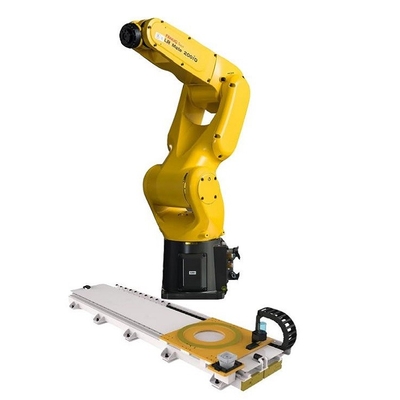 Machados Palletizing Max Reach do braço LRMate-200iD 6 do robô de Fanuc 717mm com o trilho do robô de GBS