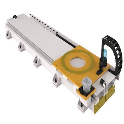 Robô Palletizing M-410iB/140H industrial de Fanuc de 5 linhas centrais com o trilho do robô de GBS