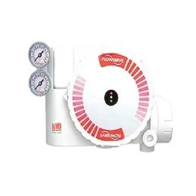 Válvula de controle pneumático branca e vermelha com oner da DM do Positioner UAS Logix 3200 de Flowserve