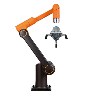 Braço colaborador do robô de Cobot Palletizer HCR-12 da linha central de Hanwha 6 com o prendedor do sistema Onrobot da visão