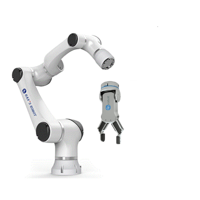 Colheita colaboradora e colocação do braço do robô da linha central flexível de Hansrobot 6 élficos com prendedor de Onrobot