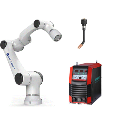 6 braço colaborador do robô de Hansrobot Cobot Elfin05-L da linha central com equipamento de soldadura