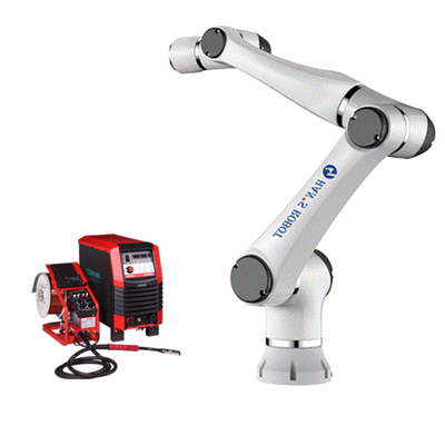 6 braço colaborador do robô da linha central Elfin10-L com a máquina de soldadura de China Megmeet Artsen CM