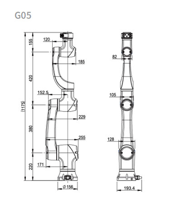 6 braço do robô de soldadura de Cobot da carga útil da linha central CNGBS 3kg com a máquina de soldadura do arco do Tig MiG