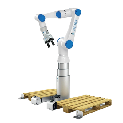 Braço chinês do robô CNGBS-G15 com o prendedor de levantamento da plataforma e do dedo de Onrobot 2 para o bloco da picareta e do lugar
