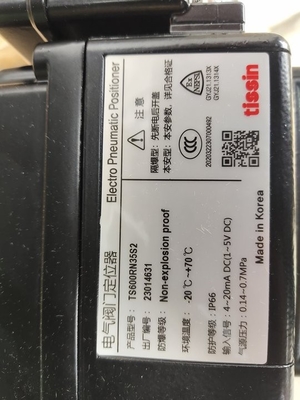 Válvula de controle elétrica com da série esperta do Positioner TS600 da válvula de Tissin os Positioners e a válvula de solenoide pneumáticos de Asco