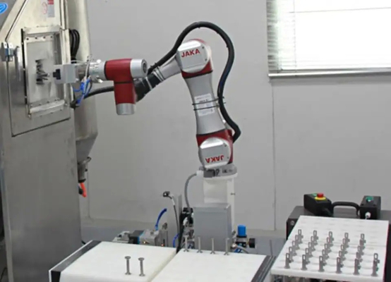 Linha central colaboradora Cobot do braço 6 do robô de JAKA Zu 7 com tipo elétrico LEHZ do prendedor 2-Finger de SMC
