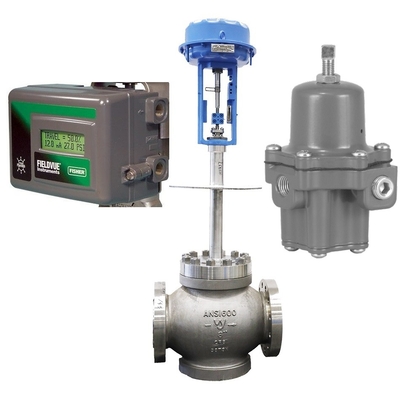 Válvula de controle do fluxo com Peixe-er o regulador do Positioner e do filtro 67CFR da válvula DVC2000