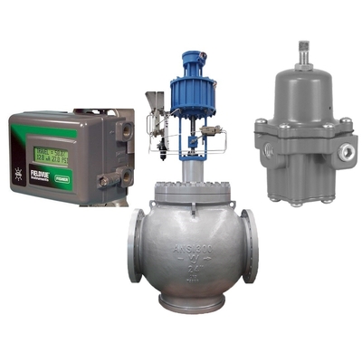 Válvula de controle do fluxo com Peixe-er o regulador do Positioner e do filtro 67CFR da válvula DVC2000