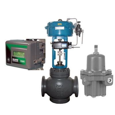 Válvula de controle do fluxo com Peixe-er o regulador do Positioner e do filtro 67CFR da válvula DVC2000