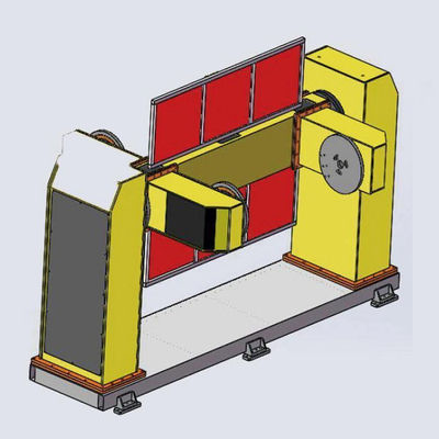 Tipo de U - trabalho do Positioner da soldadura automática de 2 linhas centrais com o braço do robô de ABB KUKA Yasakawa Fanuc