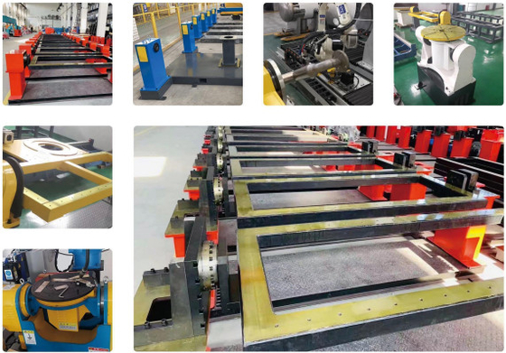 Tipo de U - trabalho do Positioner da soldadura automática de 2 linhas centrais com o braço do robô de ABB KUKA Yasakawa Fanuc