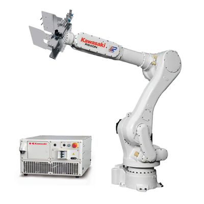Braço RS080 do robô da linha central de Kawasaki 6 com o prendedor para segurar anular de alimentação Palletizing