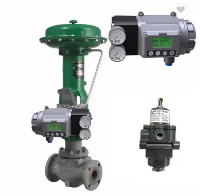 Válvula de controle do fluxo com o Positioner da válvula de Masoneilan SVI3 Digitas e o filtro de Fisher 67CFR