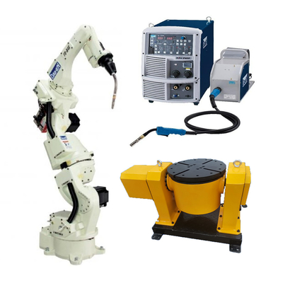 linha central do robô de solda FD-B4S do mag do mig 7 com a máquina de solda P400 robótico para a solução de solda de OTC