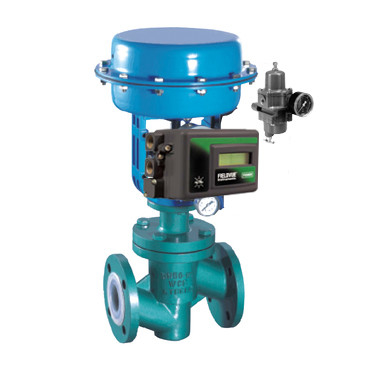 Válvula de controle pneumático com Peixe-Er o Positioner esperto do Positioner DVC6200 da válvula de Digitas