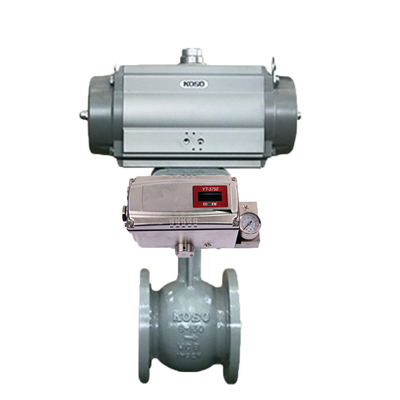 Válvulas de globo da válvula de controle 220C de KOSO com tipo pneumático atuador de 6400RB 6500RA 7300RB com o Positioner da válvula YT-3300
