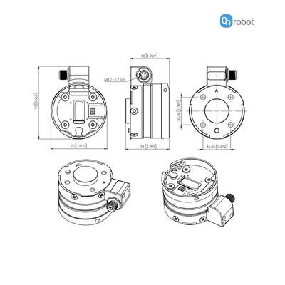 Trabalho do prendedor da mão de SP1 SP3 SP5 do prendedor do robô de ONrobot para o prendedor pneumático de UR Cobot para o braço do robô industrial