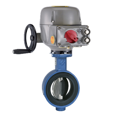 Válvula de borboleta trapezoide da válvula de controle com atuador elétrico EPI2 para instalações petroquímicas químicas industriais pesadas