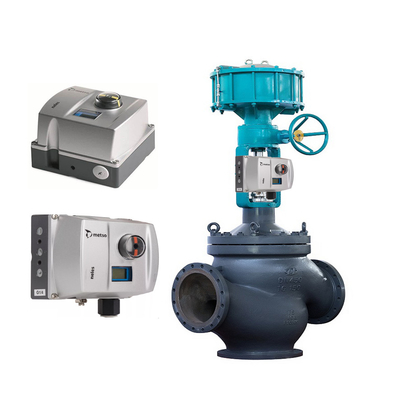Válvula de controle chinesa com o Positioner e o atuador pneumáticos da válvula do Positioner DN900 Neles