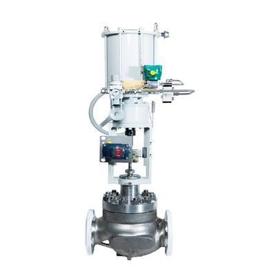 Válvula de controle chinesa com atuador pneumático e Asco 8210G e válvula de solenoide de Festo VUVS-L30