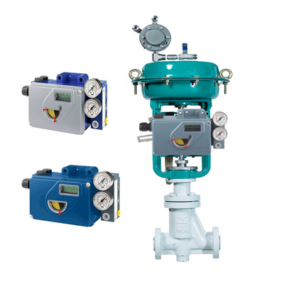 Válvula de controlo pneumática chinesa com posicionador de válvula FOXBORO SRI990 e actuador de válvula pneumática