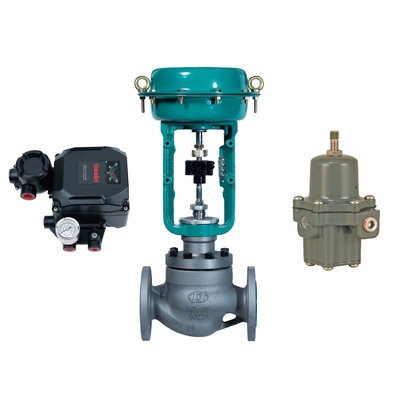 Válvula de diminuição da pressão de Tissin TS600R E-P Positioner With Chinese Chuan Yi Control Valve And Fisher 67CFR