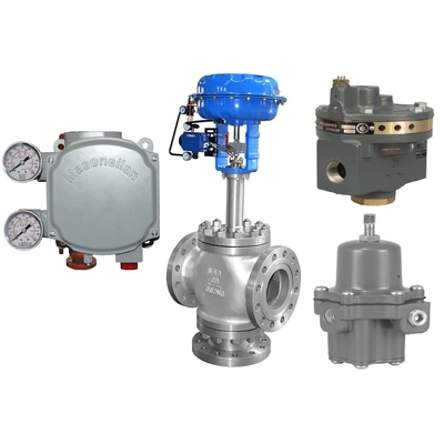 Válvula de controle do fluxo com o positioner Fisher da válvula do PR de Masoneilan SVI1000G IM 2625 filtro regulator-2 do impulsionador de volume 67CFR