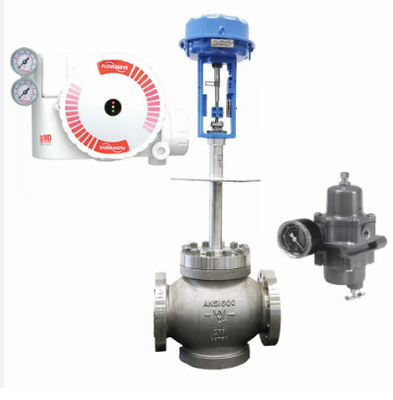 Válvula de controle pneumático com DM branca e vermelha dos EUA Logix 3200 do Positioner de Flowserve da elevada precisão