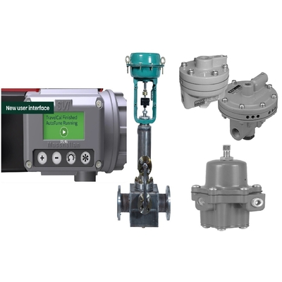 A válvula PositionerFisher 67CFR de Masoneilan SVI3-21111212 filtra o impulsionador de volume do regulador BR400 para a válvula de controle pneumático