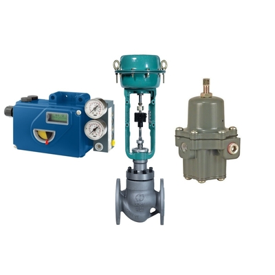Válvula de controle do fluxo com o regulador do filtro do Positioner e do Fisher 67CFR da válvula de Foxboro SRD991