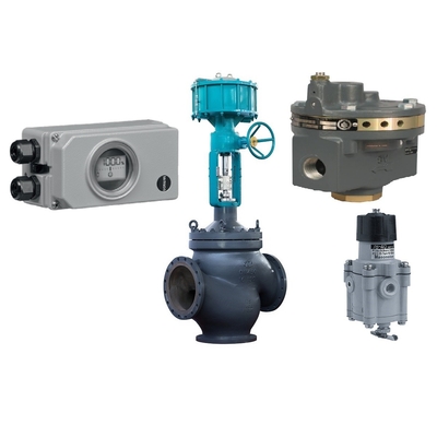 Positioner da válvula de Samson 3730-3 da válvula de controle do fluxo com o regulador do filtro de Fisher 2625 e o Masoneilan 78-40
