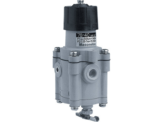 Flow Masoneilan 78-40 com posicionador de válvula Samson 3730-3 e válvula de controle regulador de filtro Fisher 2625