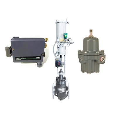 Válvula de controle pneumática do fluxo de Chuanyi com o regulador do Positioner e do filtro 67CFR da válvula de Fisher 3661 do Positioner