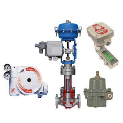 Positioner da válvula de Flowserve 3200MD com o regulador do filtro da válvula de solenoide 67CFR da válvula de controle ASCO do fluxo