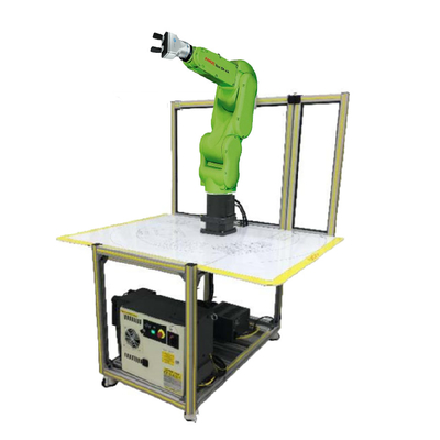 Braço chinês do robô da linha central de Fanuc CR-4iA 6 com o prendedor do dedo de Onrobot 2 e a plataforma do transporte de materiais