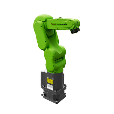 Braço chinês do robô da linha central de Fanuc CR-4iA 6 com o prendedor do dedo de Onrobot 2 e a plataforma do transporte de materiais