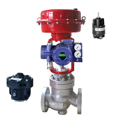 Válvula de controle chinesa do tipo com o real ativo instantâneo do impulsionador e do modelo 24 de Fairchild 4500ABP do Positioner da válvula de FOXBORO SRD960