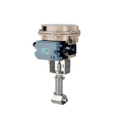 o samson controla a válvula 3510 do Micro-fluxo com positoner da válvula do fisher DVC2000 e 3277-120 o regulador do atuador 4708