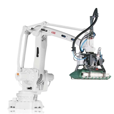 Braço robótico 4 eixos ABB IRB 460-110/2.4 com agarrador robótico CNGBS para robô de paletização automatizada