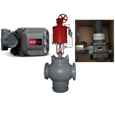 Valva de controlo pneumática com posicionador FISHER DVC6200 Posicionador de válvula inteligente e atuador pneumático linear